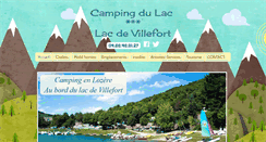 Desktop Screenshot of camping-lac-cevennes.com